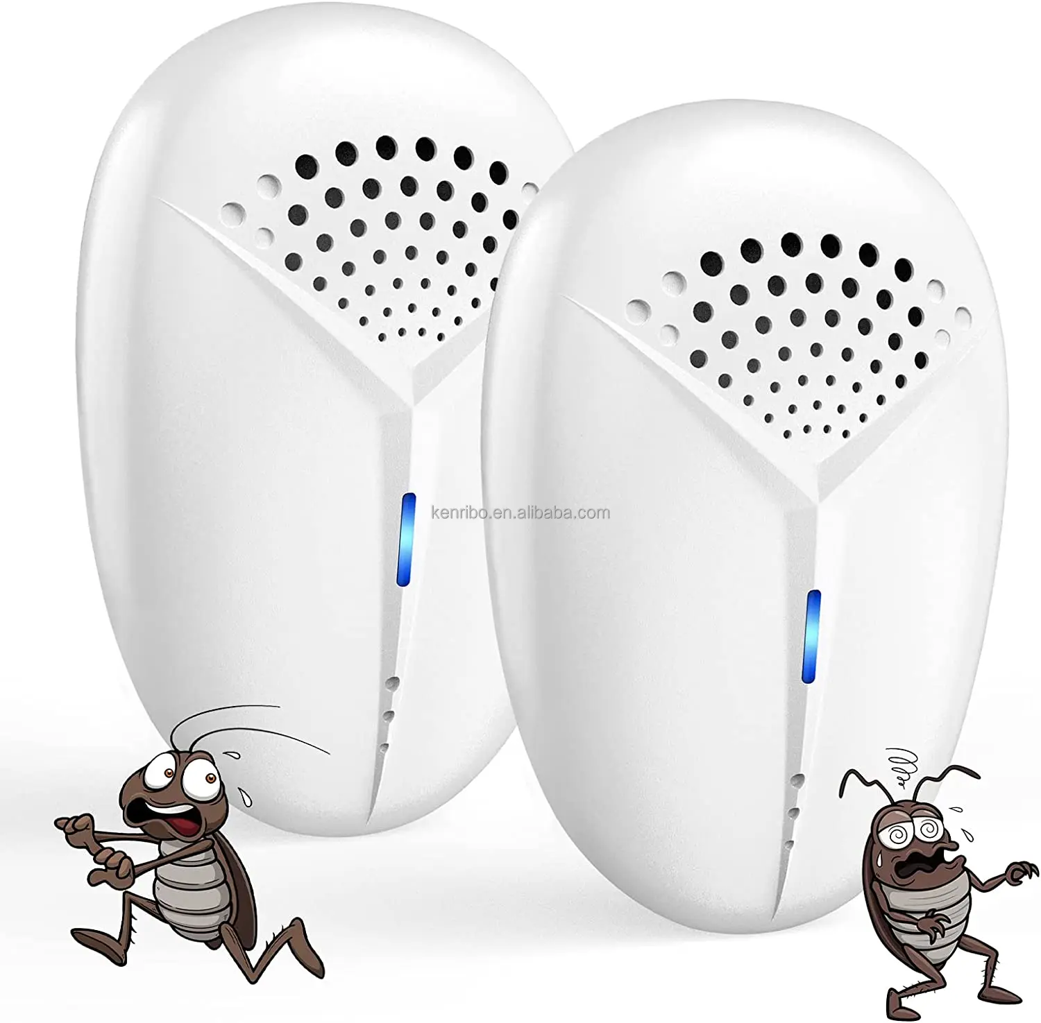 Electronic ultrasonic pest control plug in against mosquitoes flies mice cockroaches bed bugs insect repeller product repellent