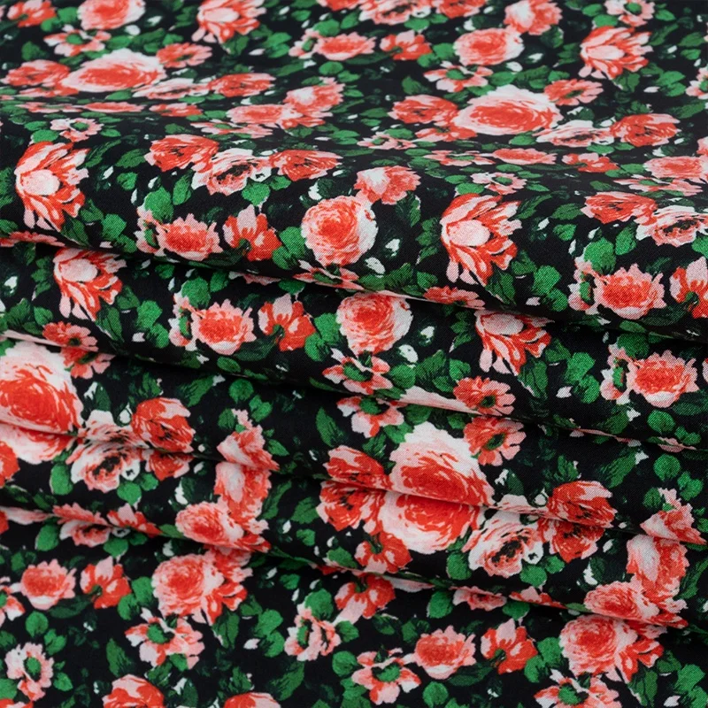 OEKO-TEX 100 silk digital print habotai fabric 12mm 100%mulberry silk print fabric for silk habotai garment scarf