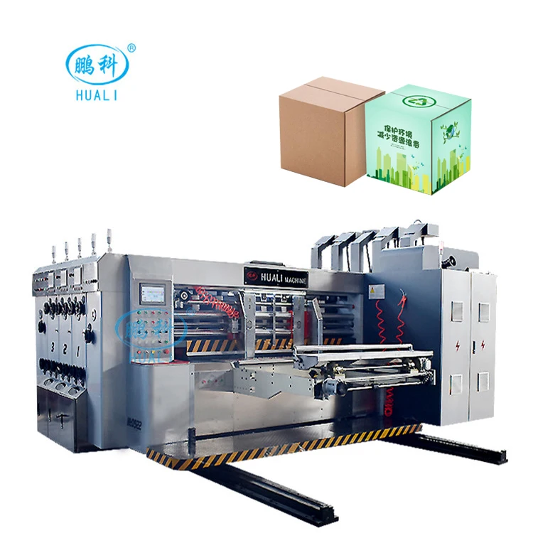 Auto Flexo Printing Slotting Die Cutting Machine Carton Box Manufacturing Machine