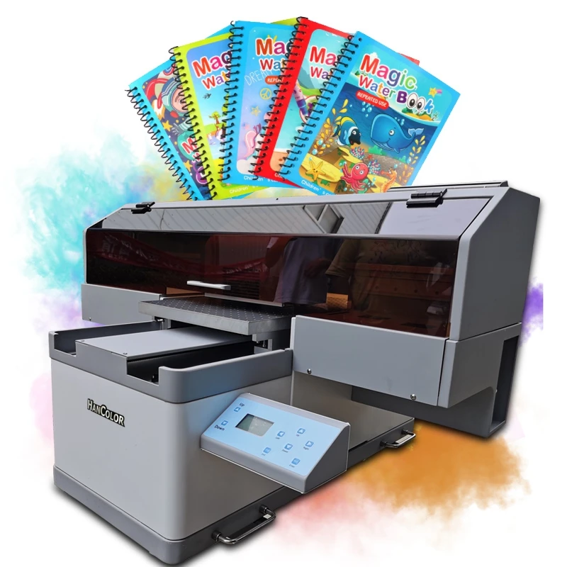 Flatbed Printer A4 A3 A2 A1 Size Dtf Roll Inkjet Digital Label Machine  Led I3200 UV Printer