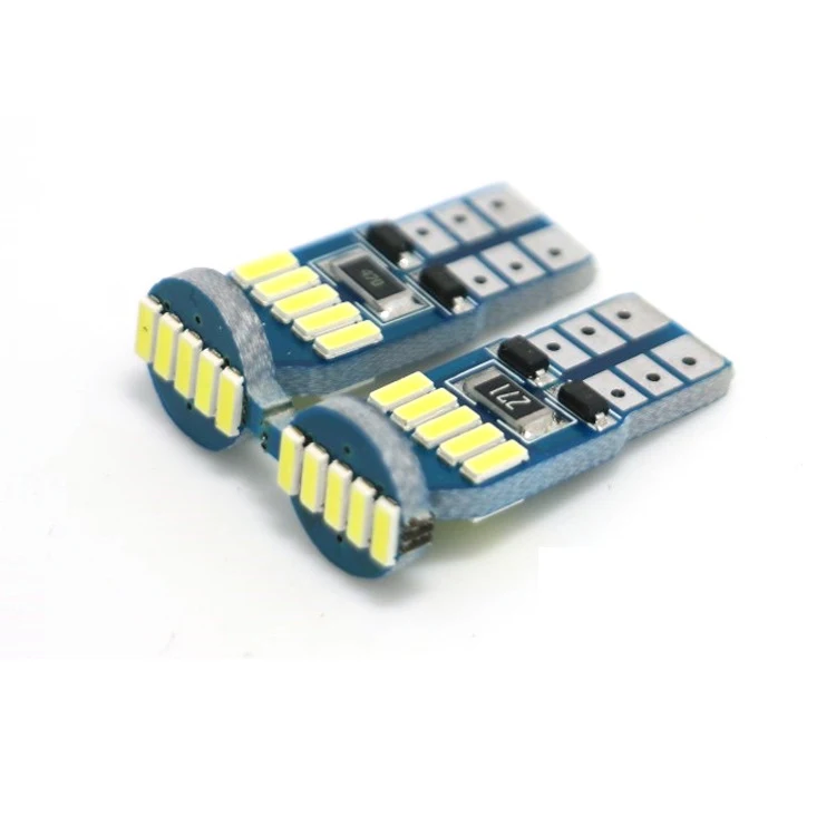 car LED light Automobile bulb T10 side marker lamp license plate reading lamp 5w5-15smd-4014 cross border small lamp