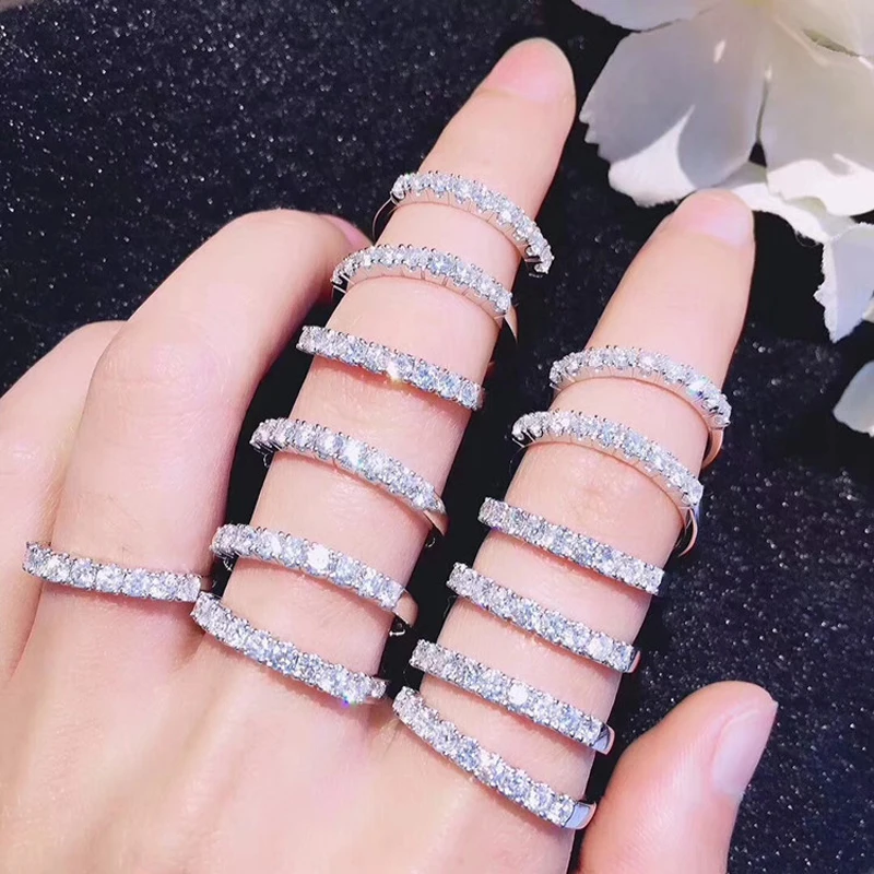  Популярные Модные женские аксессуары обручальные кольца с фианитами и