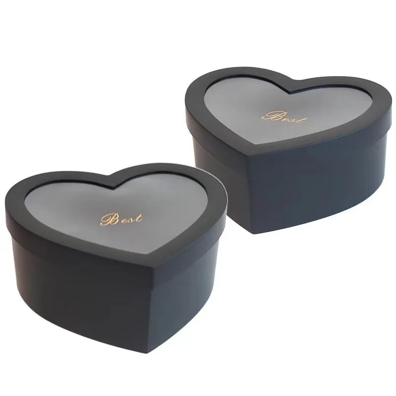 Luxury Gift Packaging Customised Valentine Day Heart Shaped Packaging Chocolate Flower Gift Boxes