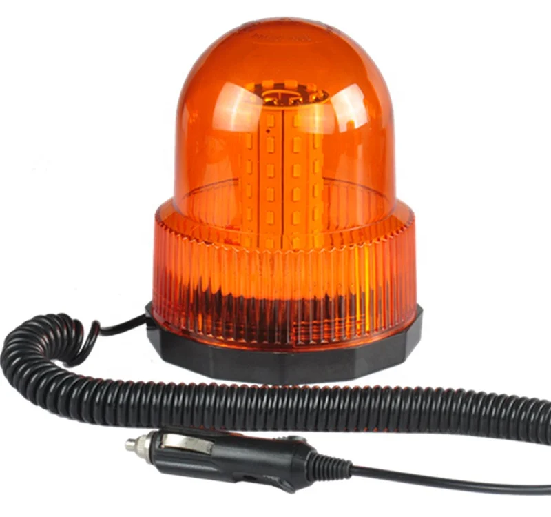 High quality Traffic Led Emergency Rotary Warning Strobe Lamp , SAE Class 1 Waterproof Magnetic Signal Halogen Revolving Light