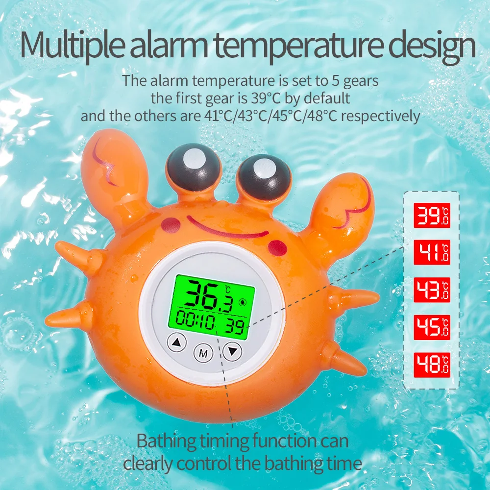 Accurate Baby Bath Thermometer Safety Bathtub Water Temperature Gauge, Duck Thermometers Floating Toy for Infants Bath Time