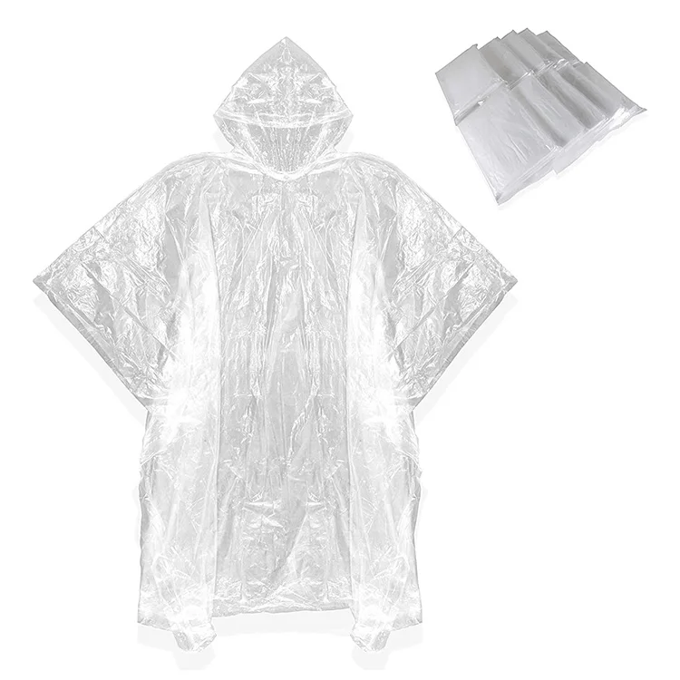 Пластиковый новый дизайн с пользовательским логотипом, одноразовый экологически чистый дождевик, мягкий уличный портативный унисекс дождевик-пончо, Женский дождевик, мужской