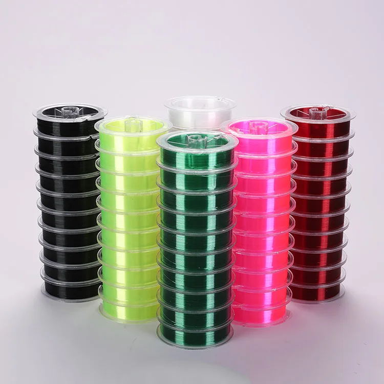 100m roll Factory Wholesale 1000m Monofilament Super Strong Durable High-density Fiber Nylon Quality Fishing Line