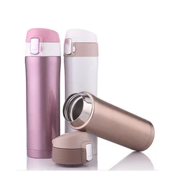 2019 Hot sell different color flask cup vacuum stainless steel insulated drinks bottle