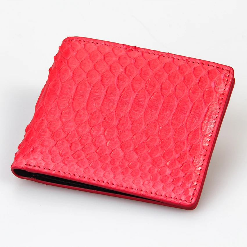 Оптовая продажа на заказ Женский кошелек красный из натуральной кожи короткий