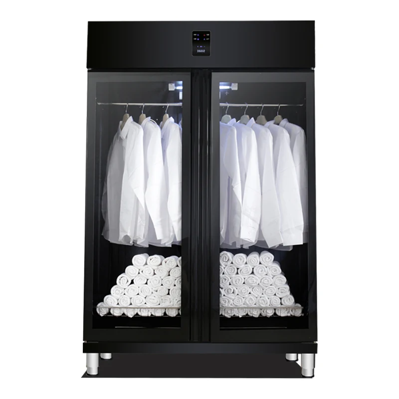 Шкаф для дезинфекции полотенец коммерческий шкаф сушки белья с двумя дверцами ультрафиолетовая Циркуляция горячего воздуха