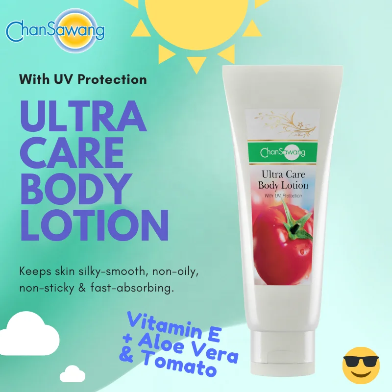 
Thailand Whitening and Moisturizing Natural Body Lotion for Skin Brightening with Tomato Lycopene Aloe Vera and Vitamin E 
