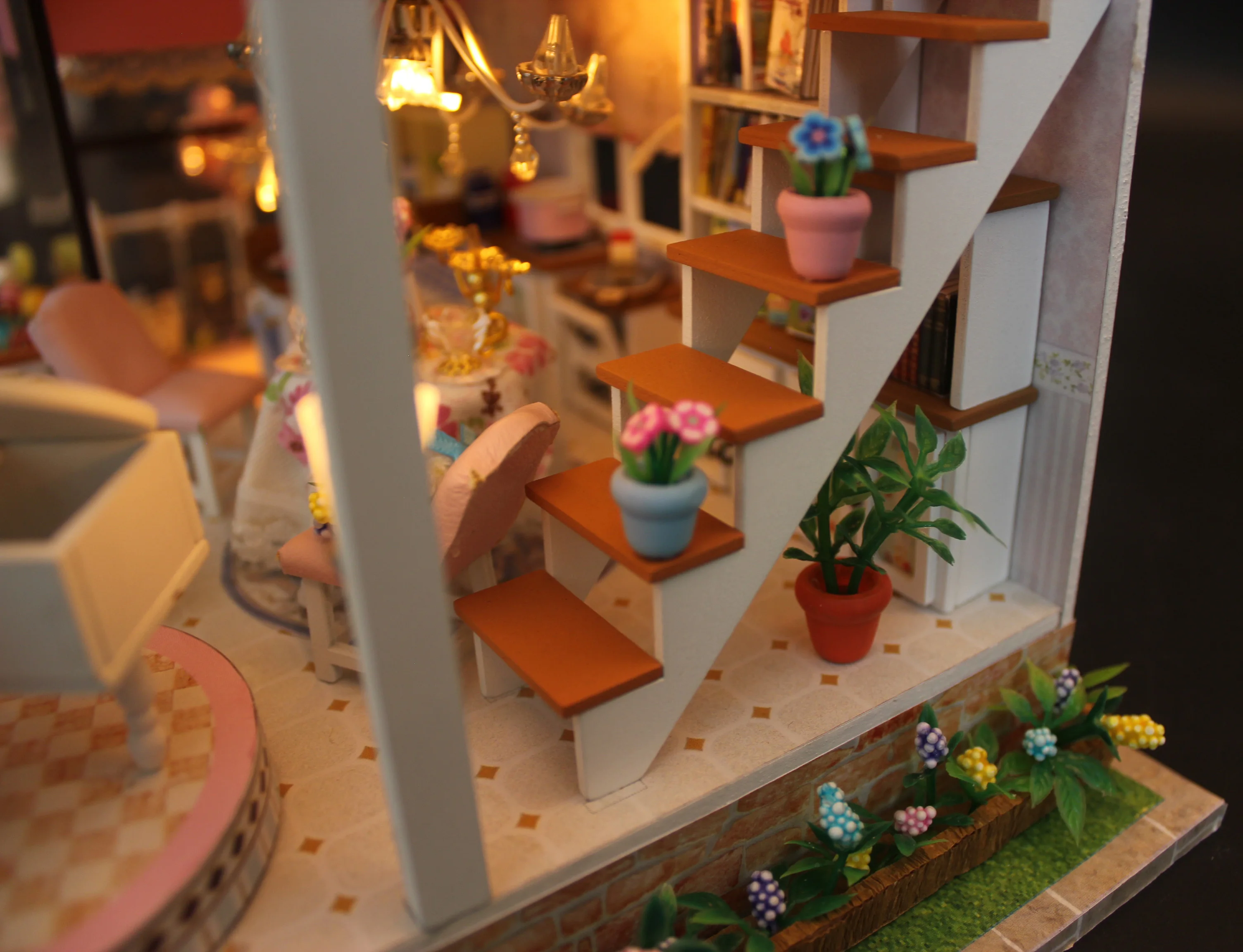 Hongda Handmade Crafts 1:12 Scale Diy Dollhouse Wooden Miniature  Dollhouse diy miniature dollhouse kit