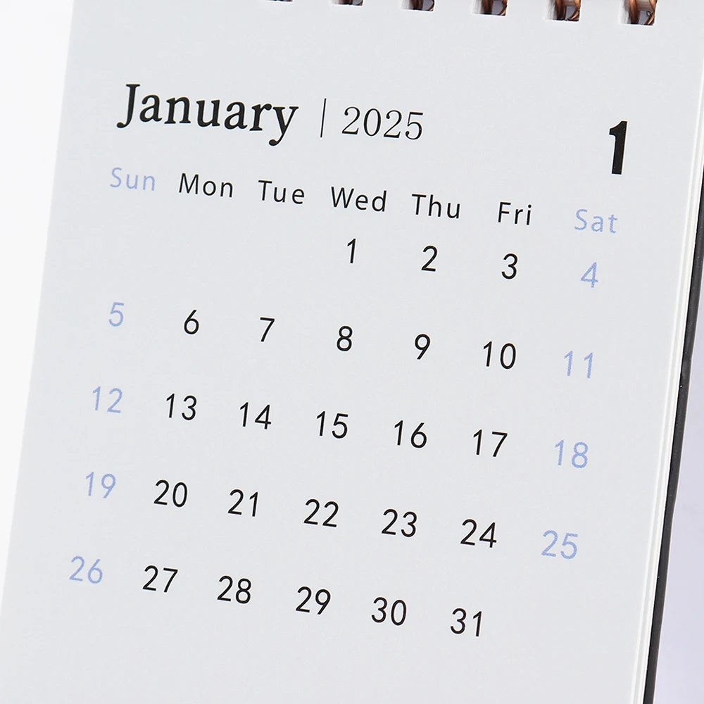 2025 Desktop Month Calendar Decorative Desktop Calendar 2025 Mini Calendar With Pocket And Sticky Note Custom Printing Service