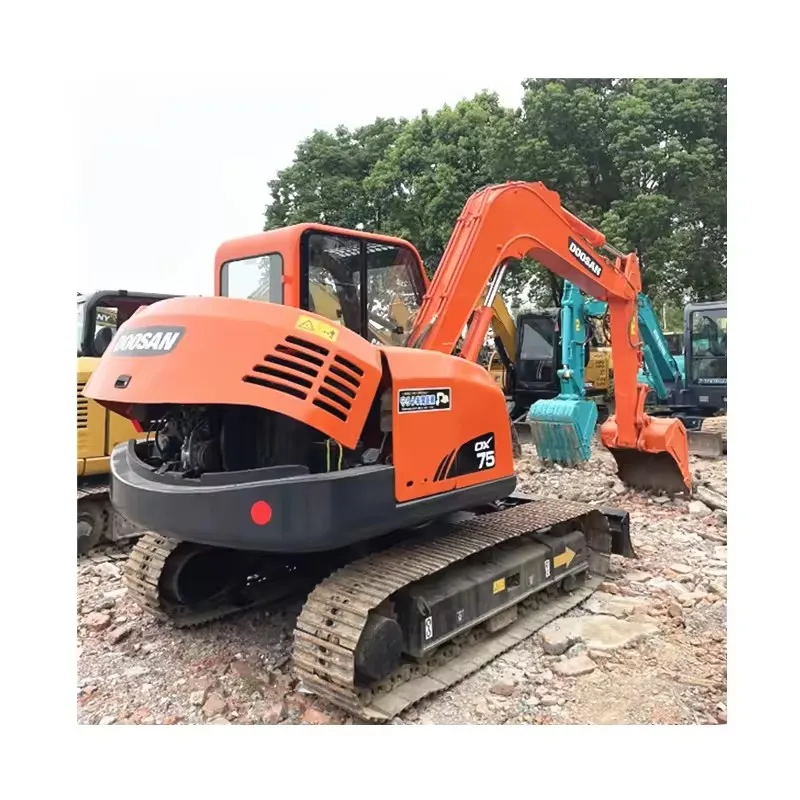 Лидер продаж 90% новый doosan dx75 7 5 экскаватор dx75-9c б/у экскаваторы для на продажу