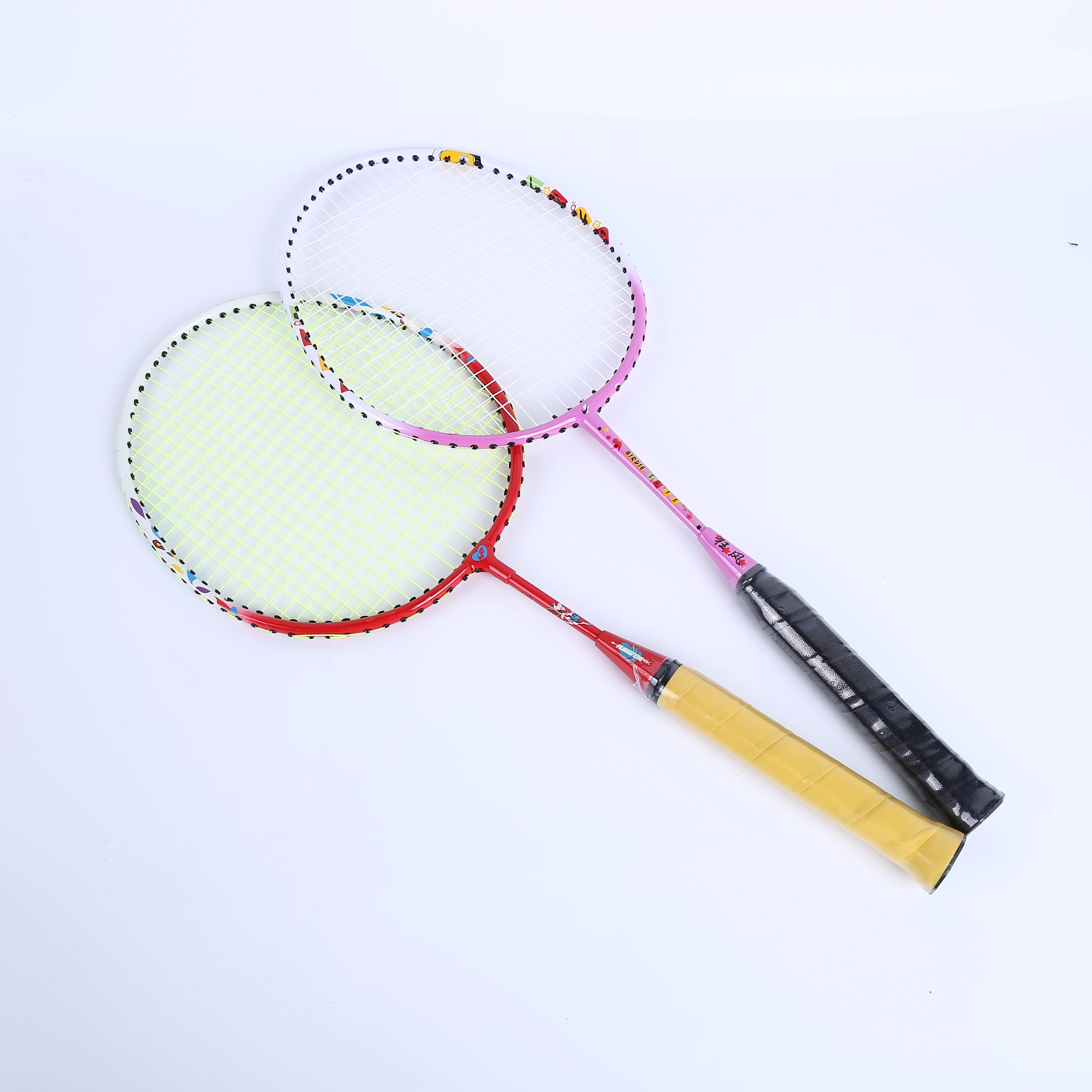 Hot Selling Custom Cheap Outdoor Sport PU Handle Small Aluminium Alloy Badminton Racket
