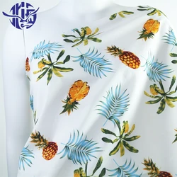 Осотп сертифицированные ананас тропическим принтом 100% органический хлопок поплин ткани для детской одежды