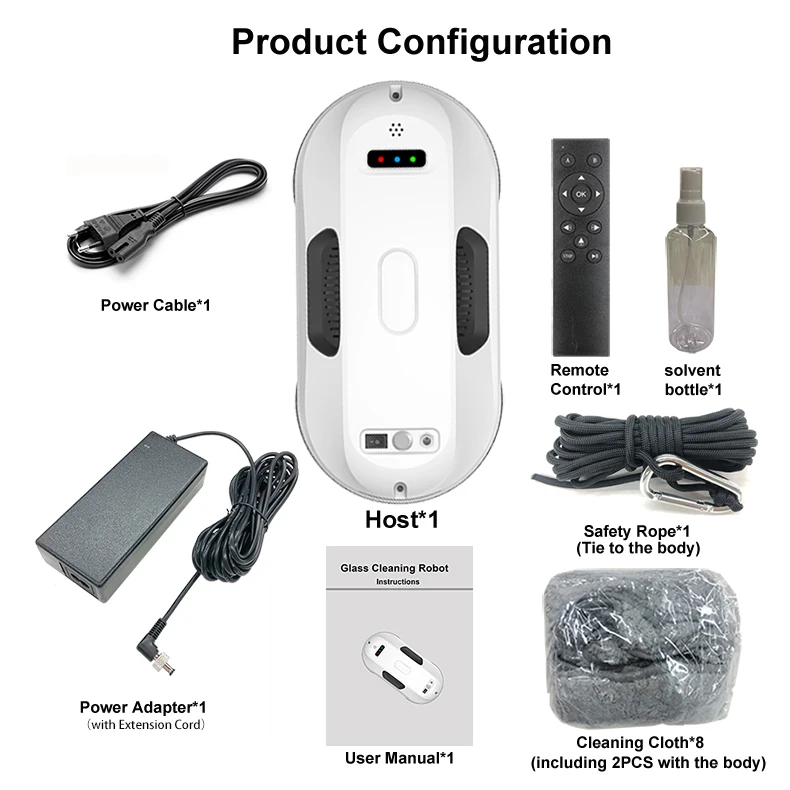 Intelligent wireless electric glass cleaning machine household automatic remote high altitude cleaning window cleaning robot