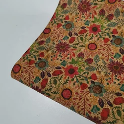 0.4mm ECO-friendly biodegradable New Printed Natural cork fabric leather