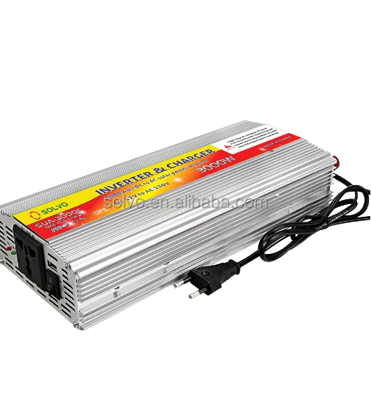 Factory 3000w inverter charger 12v Solar Inverter Charger 220v DC AC Power Inverter With Battery Charger High Quality