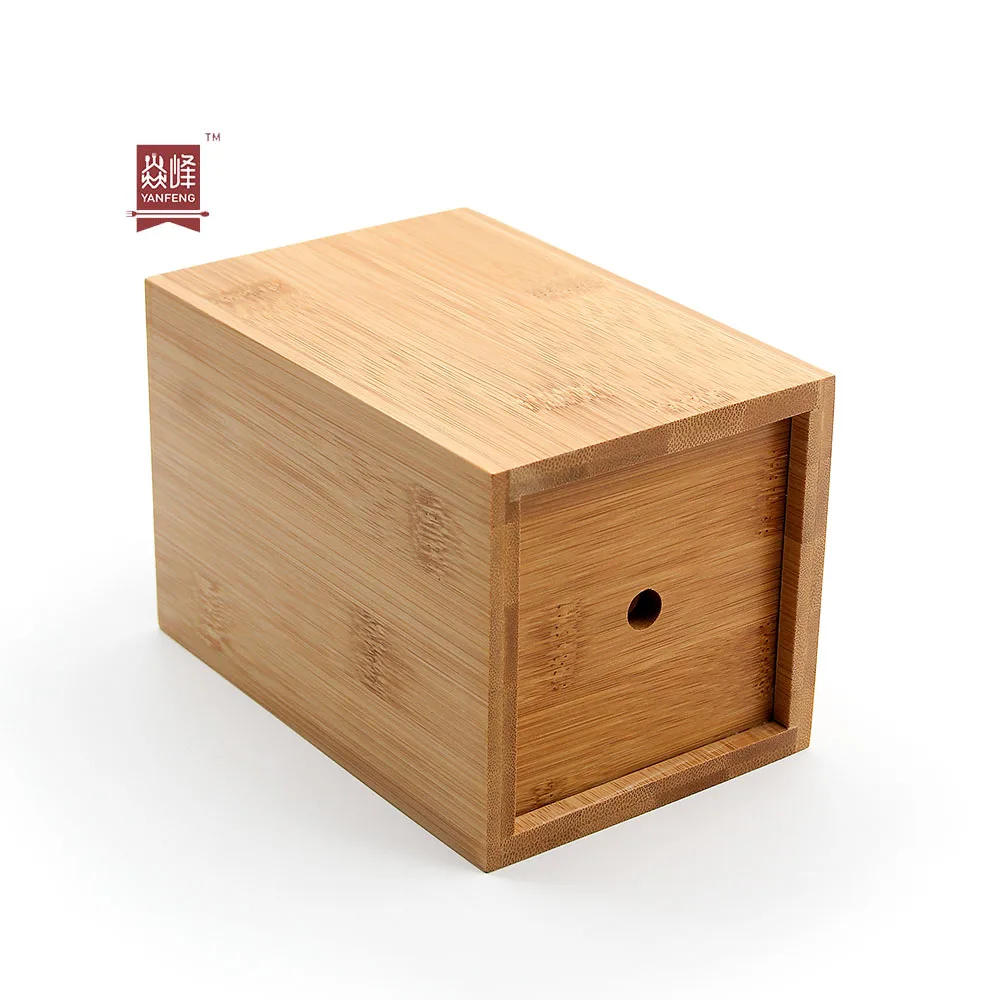 YF Eco-friendly bamboo utensil holder tableware organizer square bamboo storage holder