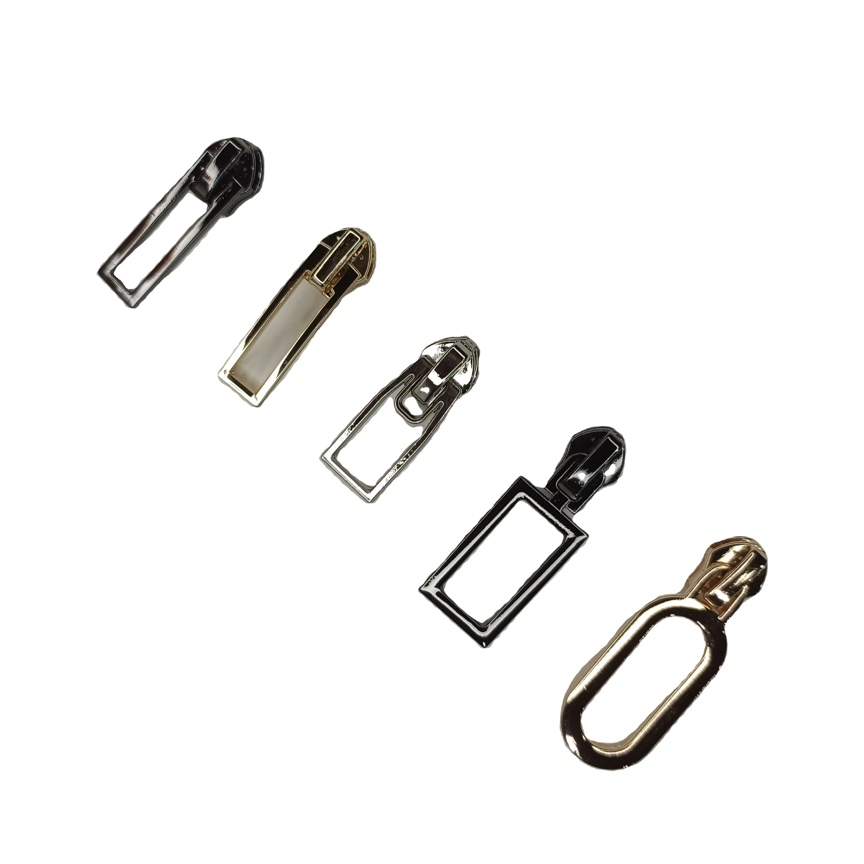 Large hollowing zip Sliders pulls metal Zipper Pullers for Shoes Bags luggages clothing