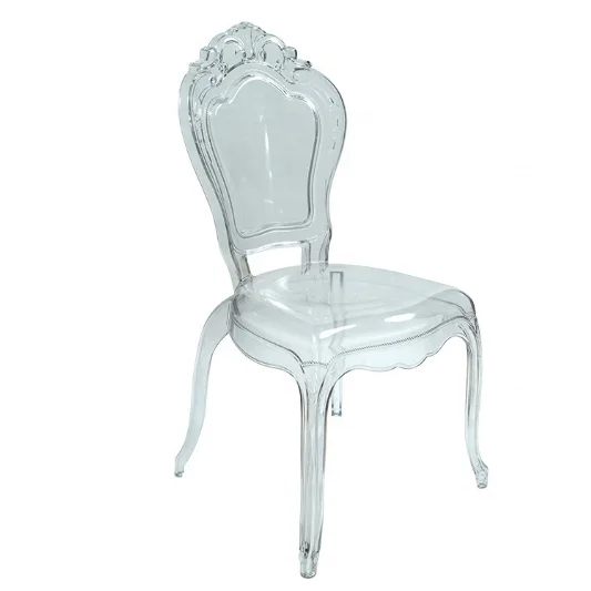 Cear acrylic royal princess chair for weddings