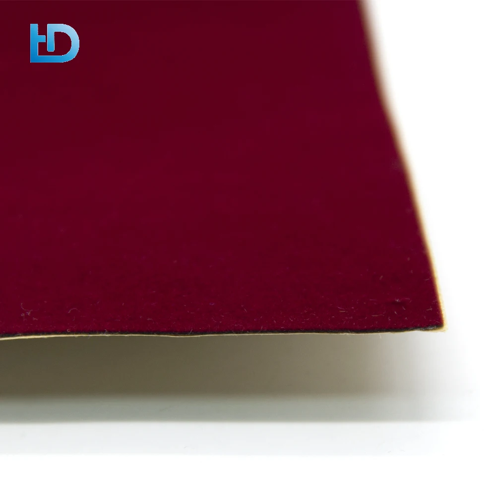 Factory Spunlace Short Pile Plain Dyed Self Adhesive Roll Flocking Paper Velvet Fabric For Glasses Box Lining