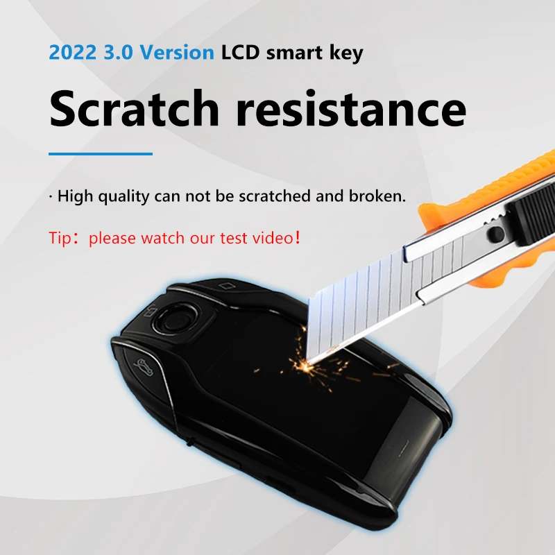 Anti-drop anti-scratch smart lcd key for Universal car remote start keyless entry