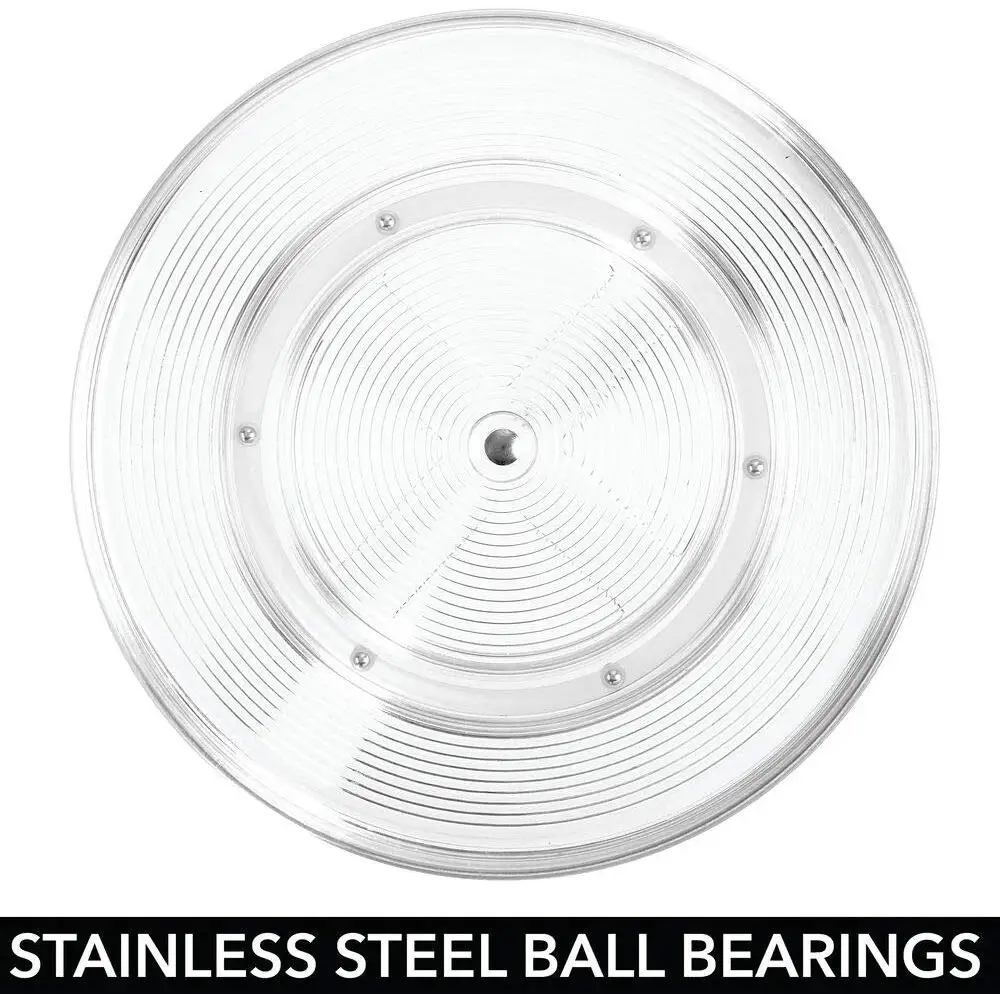 Вращающийся органайзер для макияжа, поднос для хранения поворотного стола, Прозрачная «ленивая» Сьюзан