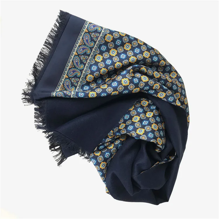 Porostar Luxury 100% Pure Silk Doubleside Scarf For Men
