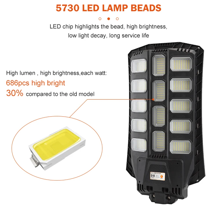 LANGAO Manufacturers Do Activity Selling 300 400 500 Watt ABS For Road Lighting All In One Solar Street Light