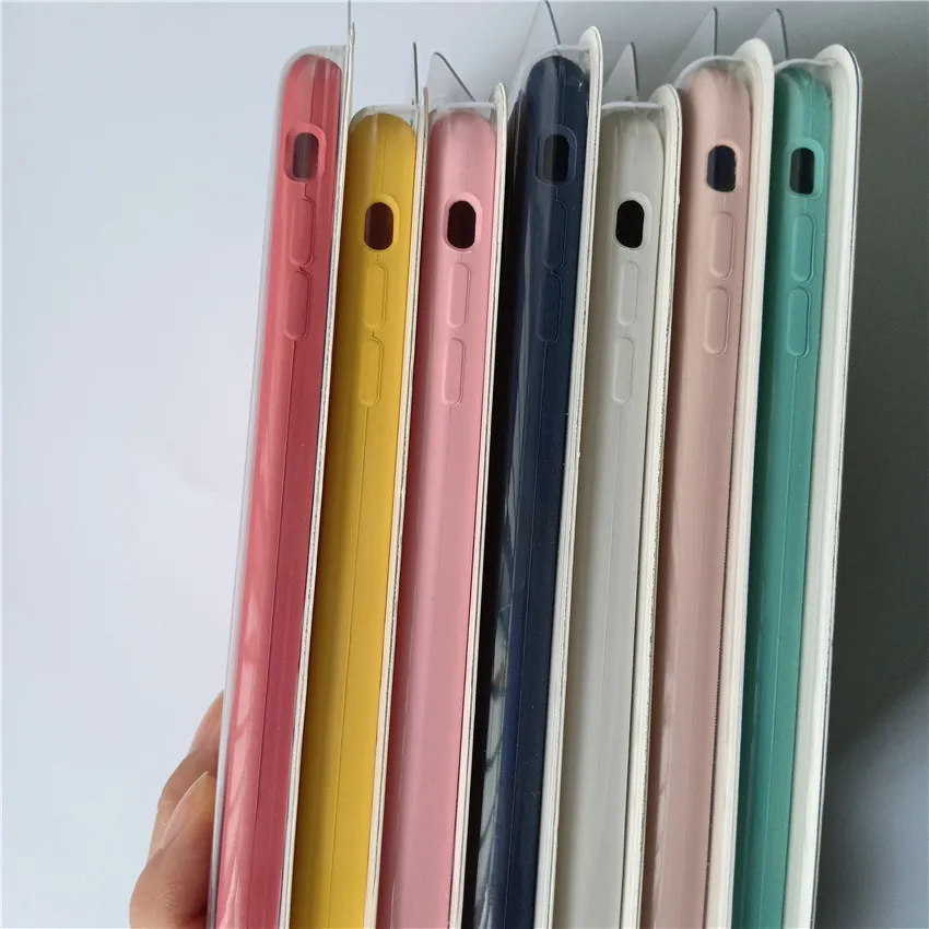 Silicone Rubber Mobile Phone Case for iPhone X, 7, 8 Plus Original Official Silicone Case With/Without Logo