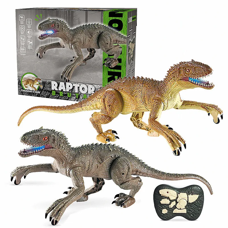 Hot Selling LED light RC Dinosaur roar Toys Walking Swing Remote Control Dinosaur For Kids