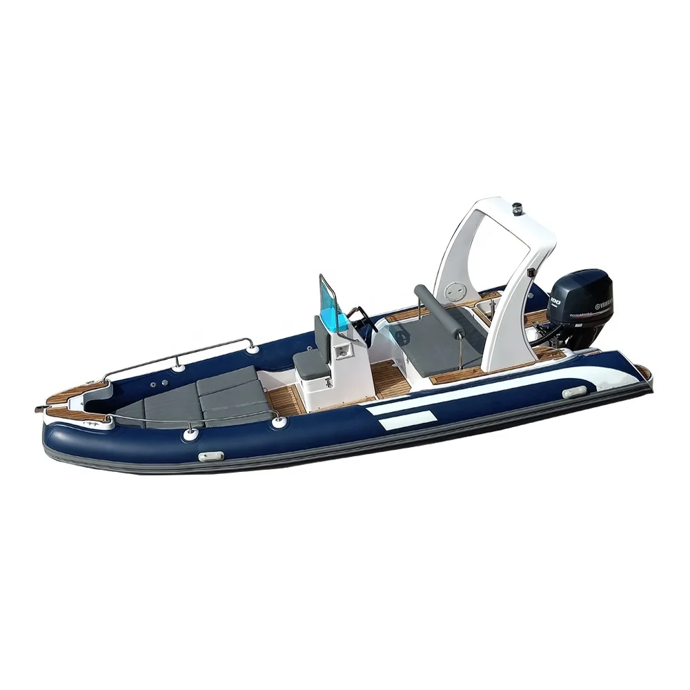 Роскошная надувная лодка rib600 с полужестким корпусом из стекловолокна 6 м для семейного использования