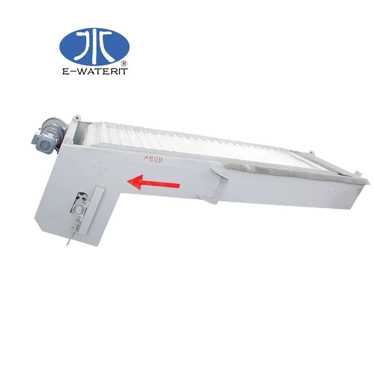 Automatic solid liquid separation rotary bar screen for waste water