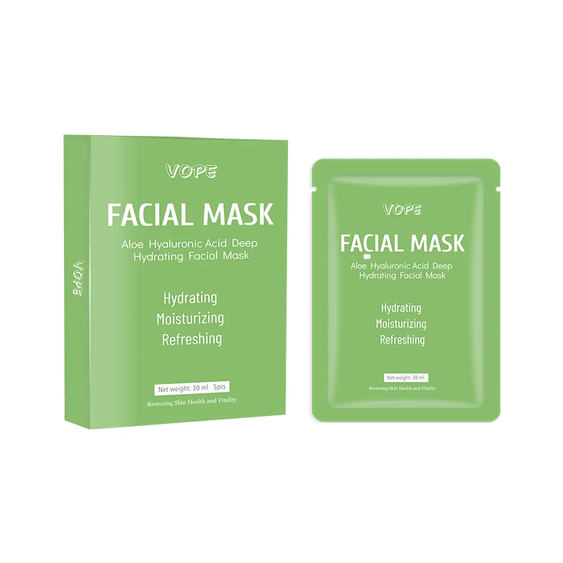 Глубоко увлажняющая маска для лица с алоэ и гиалуроновой кислотой
