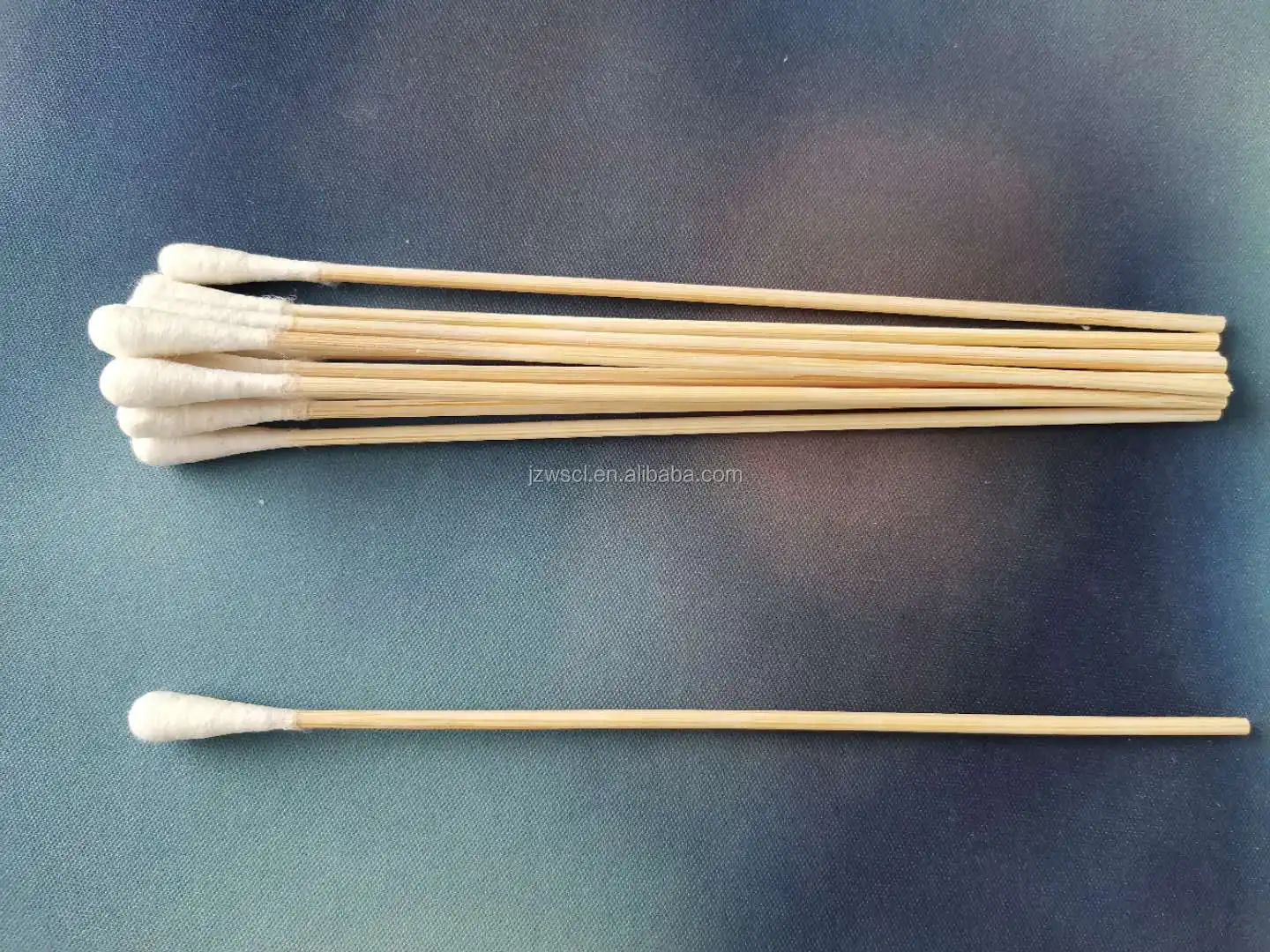 Bamboo Stick Baby Use Cleanic Ear Cotton Buds Raw Cotton Color