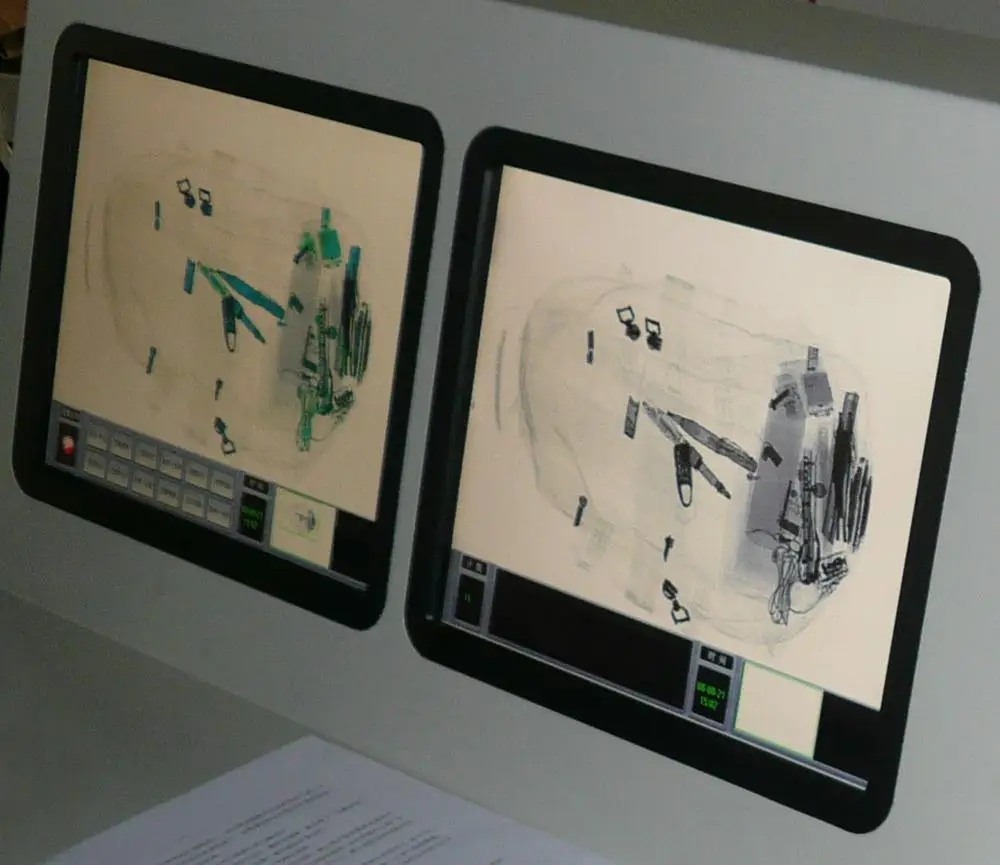 railway station security X-ray airport screening baggage scanner