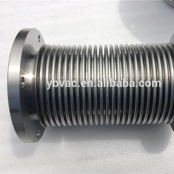 ISO-F80*200mm stainless steel bellows ,SUS304 metal vacuum hoses ,hose assembly