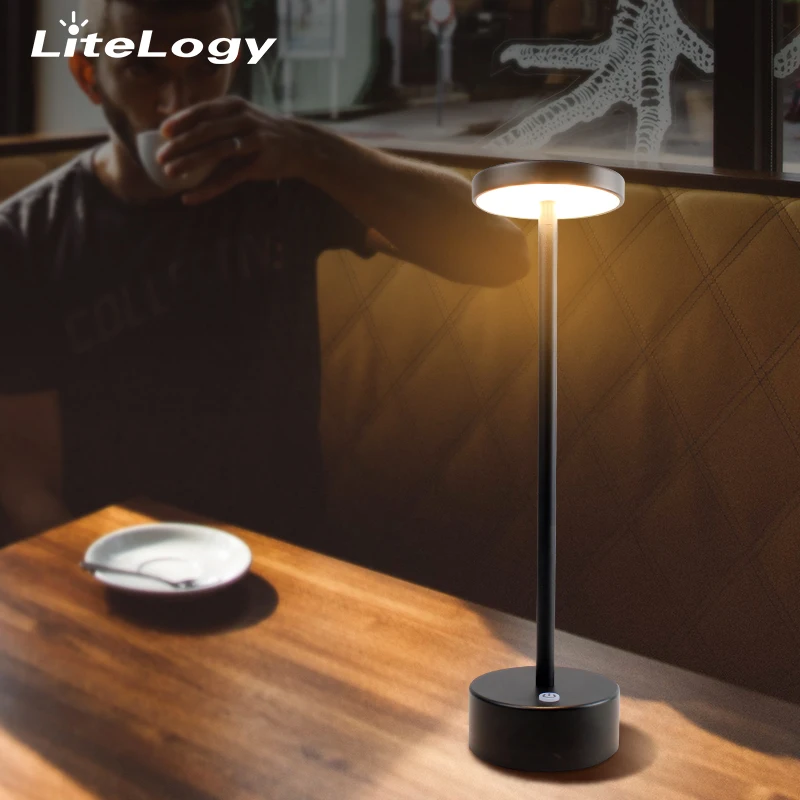 European eye-caring led light table lamp round desk table lamp alumniun