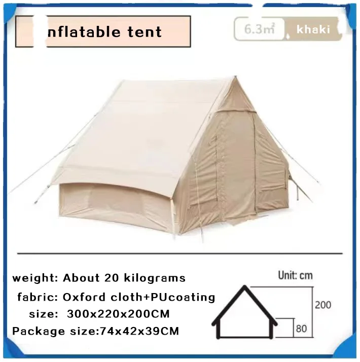 High Quality Nylon Oxford Inflatable Tent Best Price Waterproof PVC Air Pole Inflatable Tent Outdoor Inflatable Camping Tent