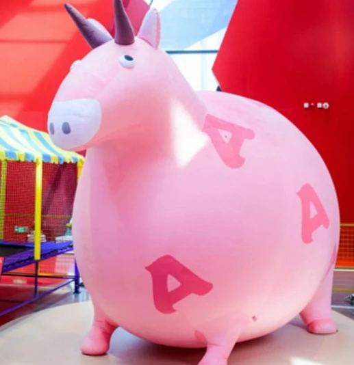 Factory Price Manufacturer Inflatables Cartoons Advertising Mascot Inflatable Fat Horse Cartoon Custom