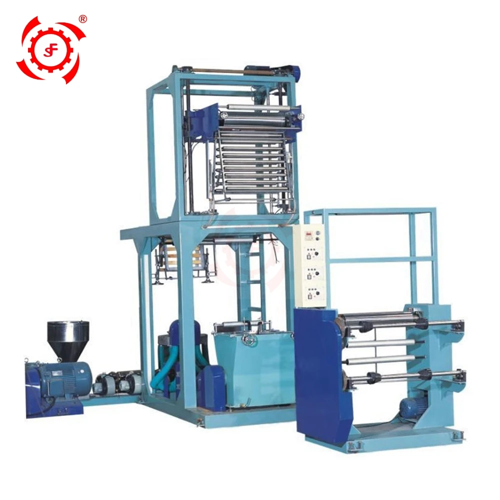 LIFENG High Speed PVC Extrusion Heat Shrink Drinking Water Bottle Label Film Blowing Extruder Making Machine Price For Sale