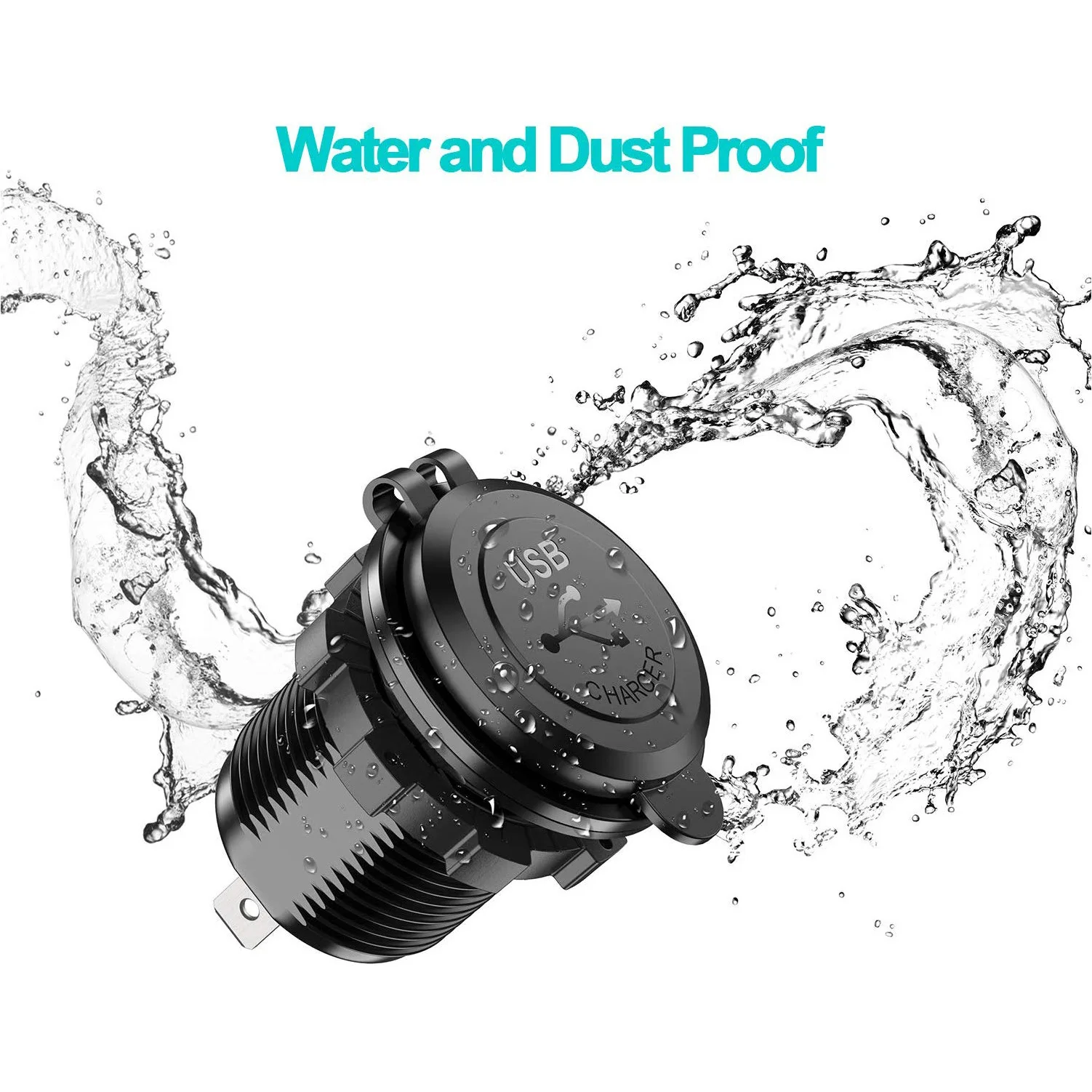 12V Dual QC3.0 Rapid Charger PD USB Triple Power Socket Electronic Accessories For Car Charger Socket