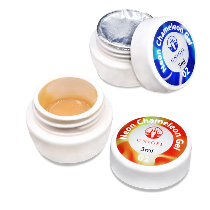 Термохромный жидкий отмачиваемый Гель-лак Unigel для ногтей/гель с изменением температуры/неоновый Гель-лак хамелеон