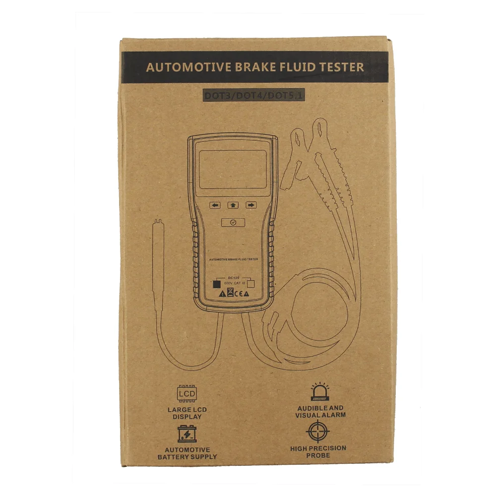 dy23c Automotive Auto Vehicle Car Oil Brake Fluid Tester Detector Water Content Check Universal Oil Quality DOT 3/4/5.1