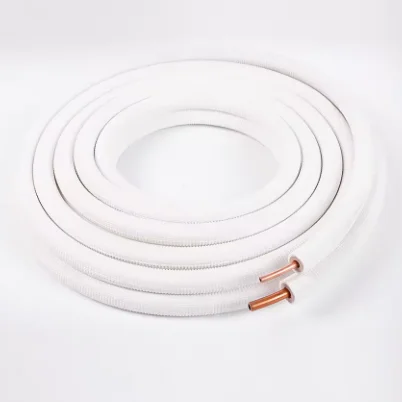 Manufacturer Copper Aluminium Conjunction Pipe Tube PVC Coated Central Air Conditioner Copper Pipe Insulated