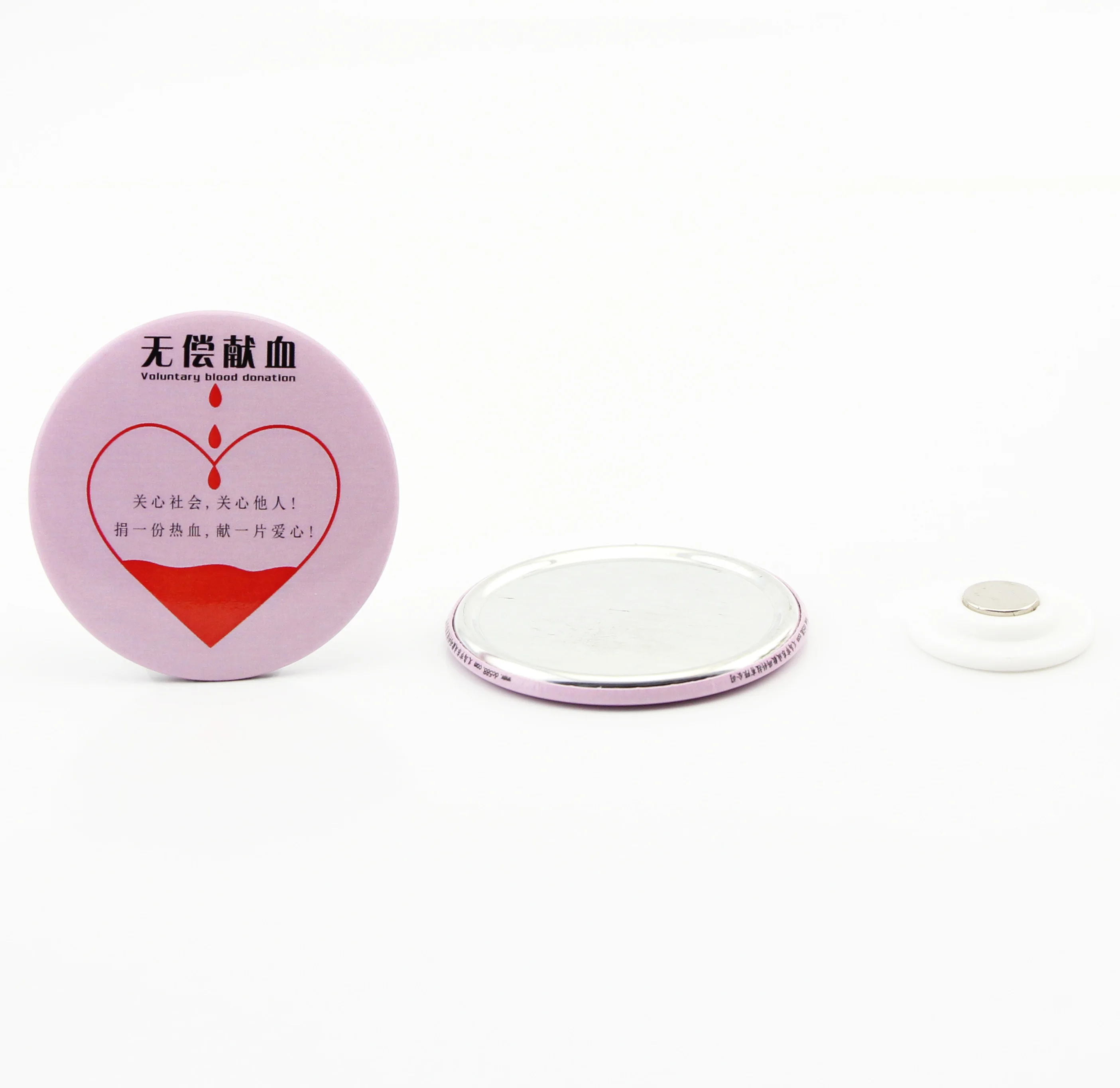 Hot sale round diameter 44mm size ferrite magnet button Whiteboard Magnets Button - Plastic covered with magnetic base