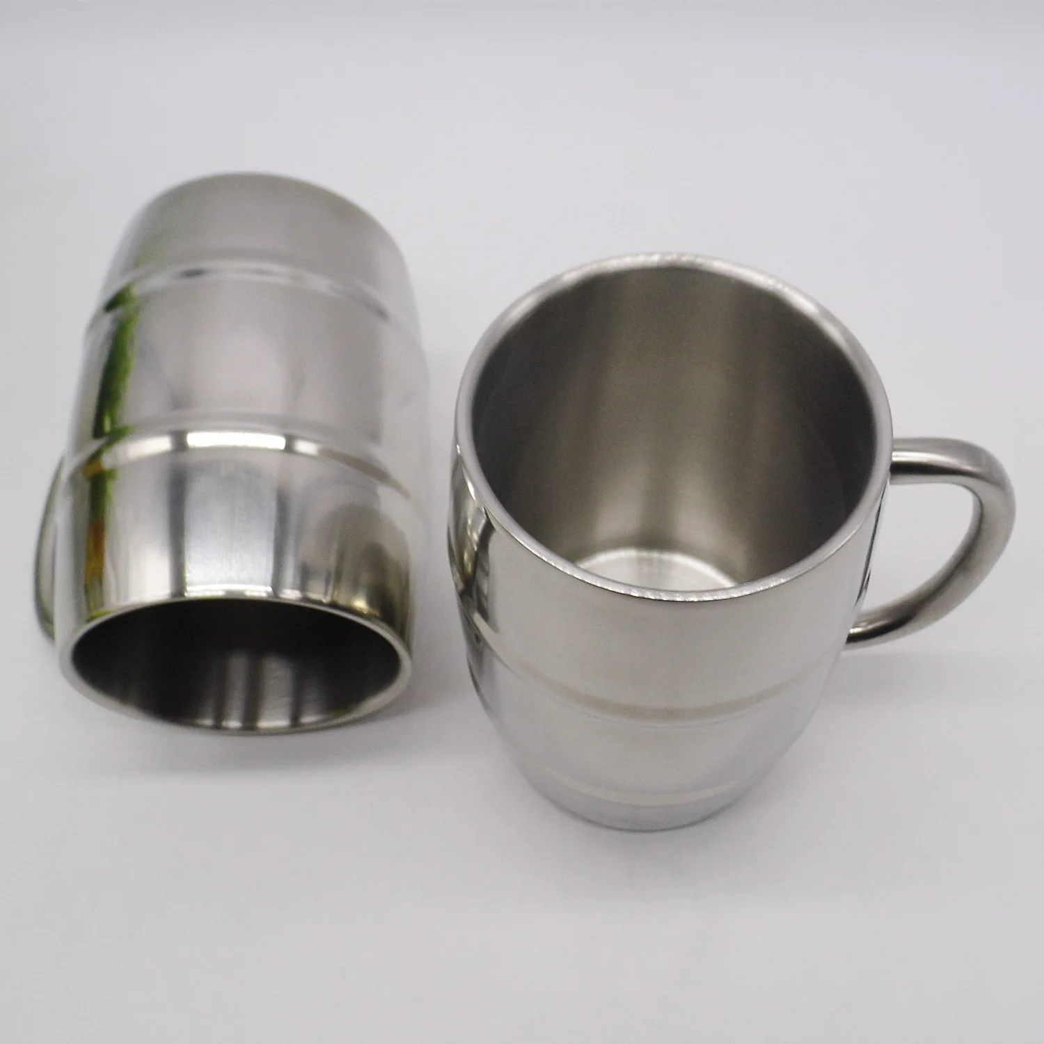 500ml Beer Double Wall Stainless Steel Beer Cup, Coffee Cup Stainless Steel Mug, Beer Mugs