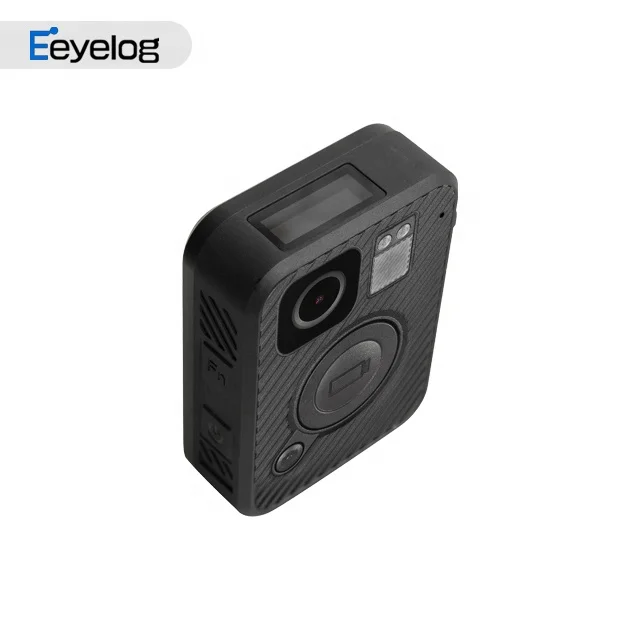 Big recording button in front body worn camera with wifi app F1